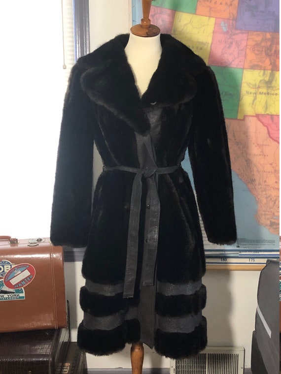 Women's vintage 1970's faux fur coat by Grandella