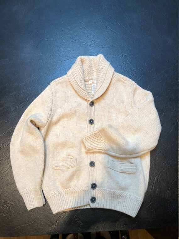 Men's vintage Dockers lambswool classic cardigan