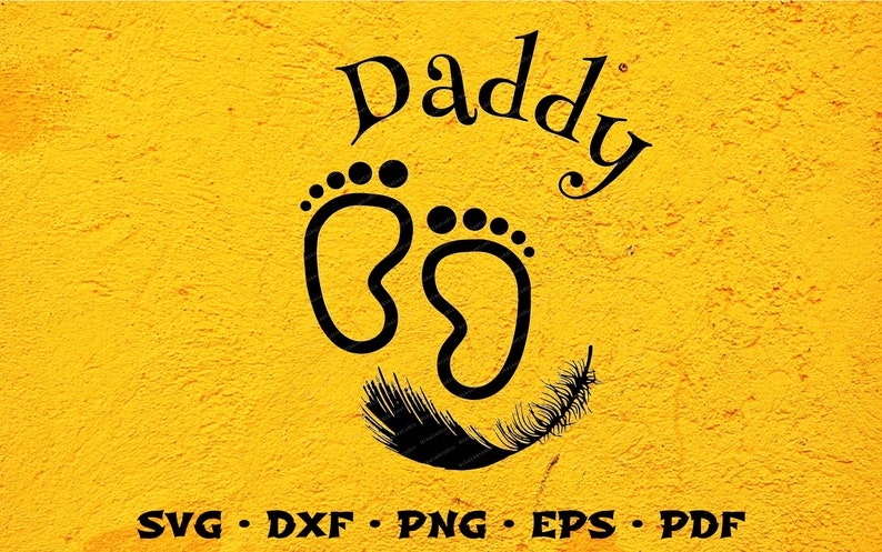 Download Daddy SVG Father SVG Footprints SVG Fathers Day Svg | Etsy