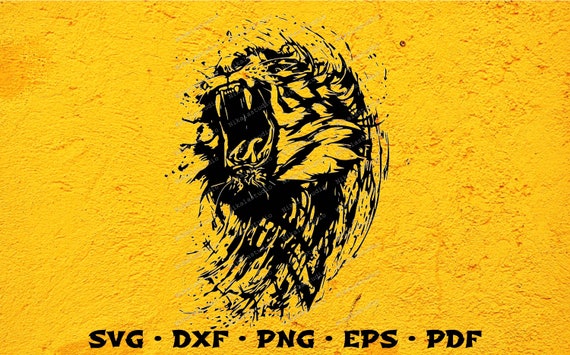 Download Lion Svg Angry Lion Svg File Animal Svg Wild Svg Wild Etsy PSD Mockup Templates