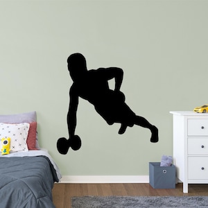 Gym wall decal Sport Print Gym Wall Sticker Motivational Wall Art Sport room Decal Fitness Studio decor Crossfit Decor Workout Art Vinyl