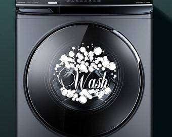 Washing machine Decal Decals for washer and dryer Laundry Farmhouse decal Bubbles decal Laundry Room Decals Washer dryer decal Home Gift