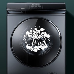 Washing machine Decal Decals for washer and dryer Laundry Farmhouse decal Bubbles decal Laundry Room Decals Washer dryer decal Home Gift