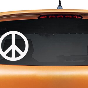 Peace sign sticker Peace sticker Car sticker World Peace sticker Peace Sign Wall Art Symbol Peace Hippie item Friendship gift Black white
