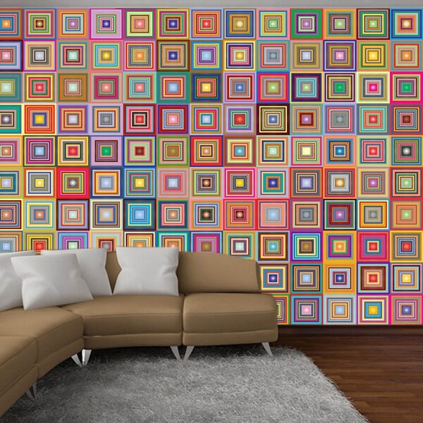 Geometric Wall Decal Etsy