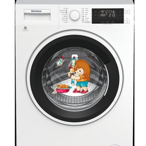 Washer and dryer decals Baby decal Bathroom labels Utility room decor Laundry room labels Self Service Laundry Bathroom decal Laundry labels