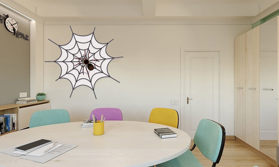 Spider Web Decal Spider Vehicle Decal Spider Sticker Halloween - Etsy image.
