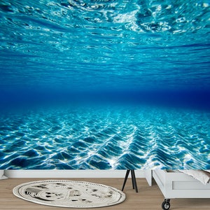 Unterwasserwelt Tapete Meer Wandbild Natur Ozean Print entfernbares Schlafzimmer Dekor Akzent Papier Büro Wandbild Marine Kunst Kinderzimmer Design