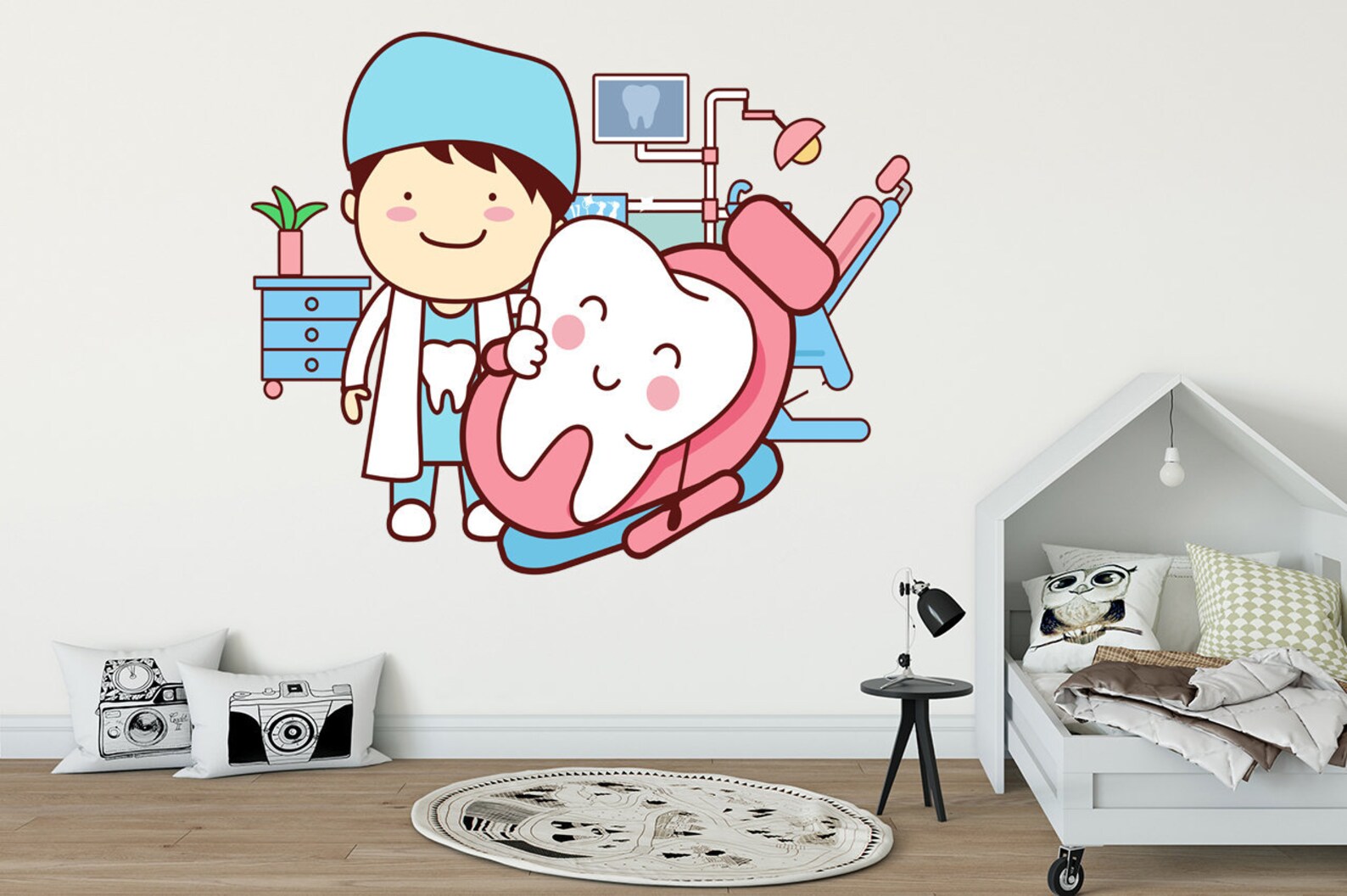 Dentist Wall Decal Baby Tooth Print Doctor Kids Art Nursery Etsy
