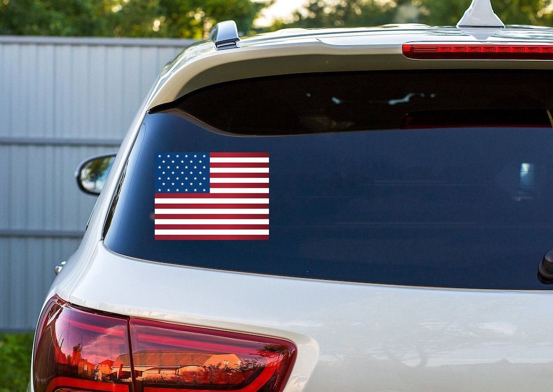 American Flag Decal US Flag Decal USA Decal Car American Patriot