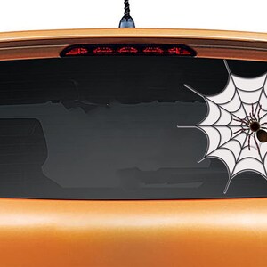 Spider Web Decal Spider Vehicle Decal Spider Sticker Halloween Wall ...