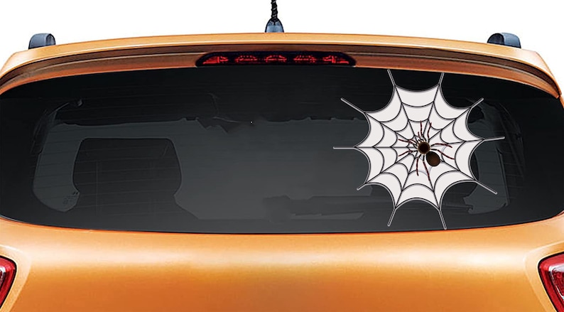 Spider Web Decal Spider Vehicle Decal Spider Sticker Halloween - Etsy