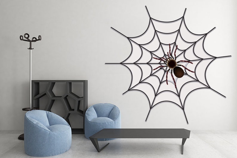 Spider Web Decal Spider Vehicle Decal Spider Sticker Halloween - Etsy