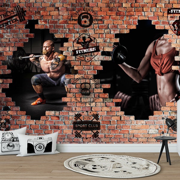 Fitness Center Mural - Etsy