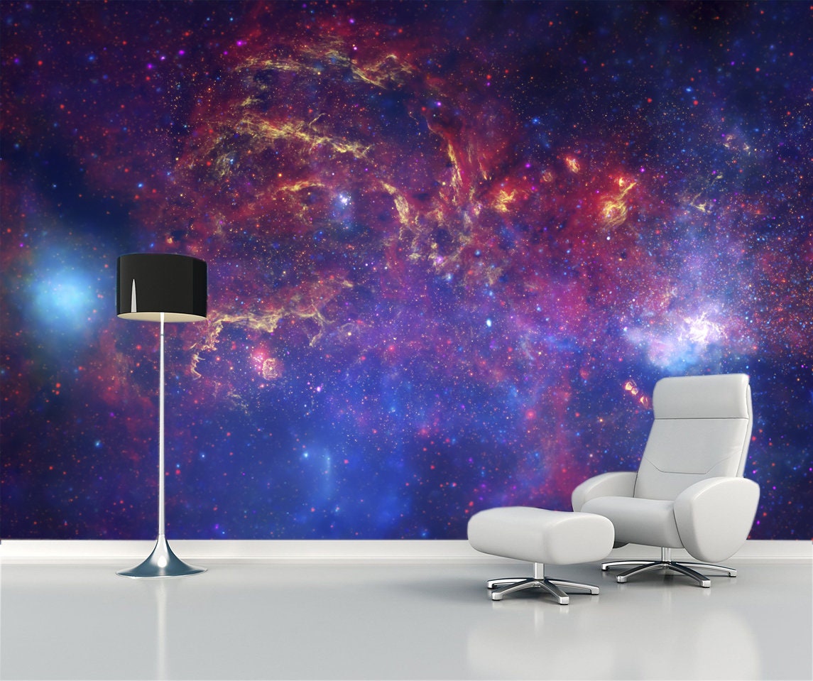 Milky Way Wallpaper Galaxy Wall Mural Nebula Decal Cosmos Kids Art