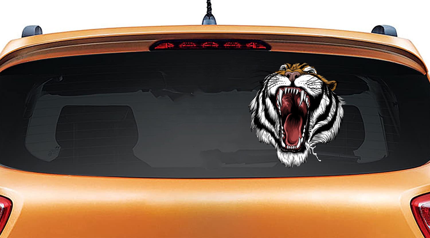 Tiger Decal Animal Wall Decal Roaring Tiger Sticker Tiger Head Wall Art ...
