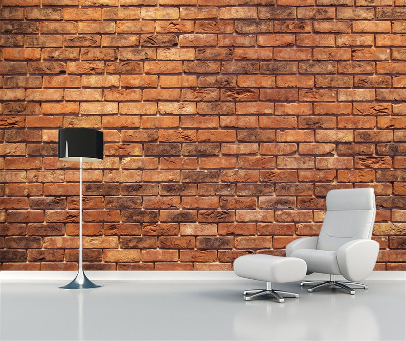 Peel and Stick Old Vintage Brick Wallpaper Stone Mural Realistic Brick ...