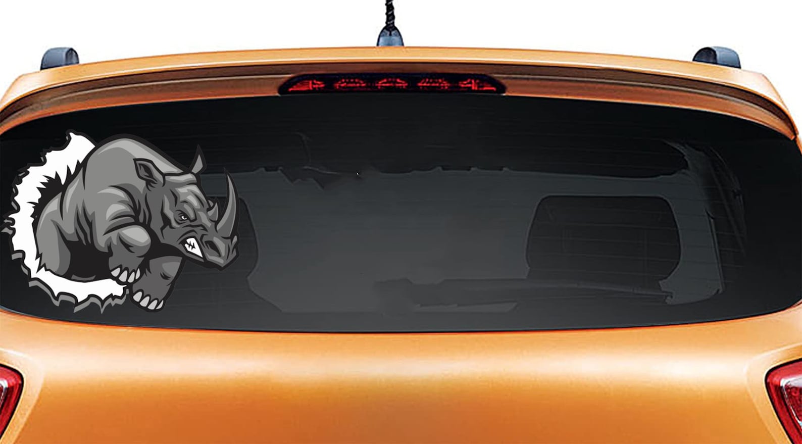 Rhinoceros Decal Animal Decal Rhino Sticker Kids Wall Decal Etsy