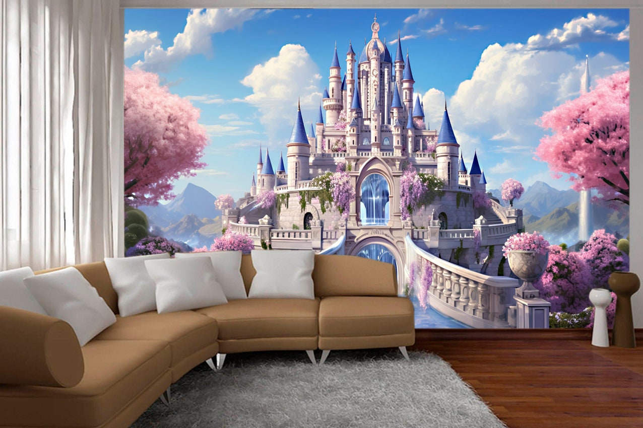 Unicorn Foto Behang | Betoverd Bos — WonderMural, image size:1276x850