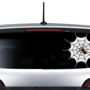 Spider Web Decal Spider Vehicle Decal Spider Sticker Halloween Wall ...