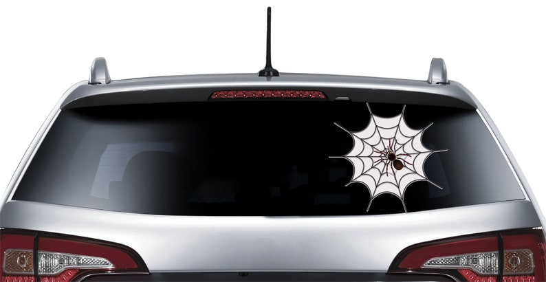 Spider Web Decal Spider Vehicle Decal Spider Sticker Halloween - Etsy