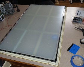 Custom cut any size Smart PDLC Window Privacy Film Electric Snow "Frosty White" Tint Screen Film Only Requires Electronics, Choose any Size