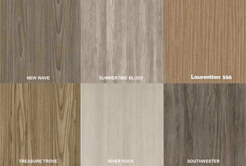 SET of Basic or Modern Melamine SAMPLES for Custom Made Melamine Closet ...