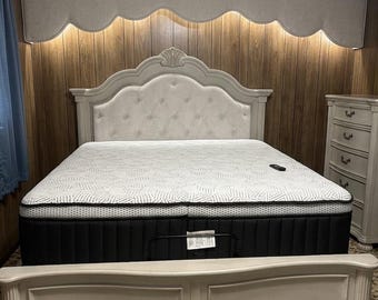 Scalloped MD9 Unfinished MDF 3 boards Cornice Kit Custom Size Window Treatment, 4" Deep Total Sizes, Add Light
