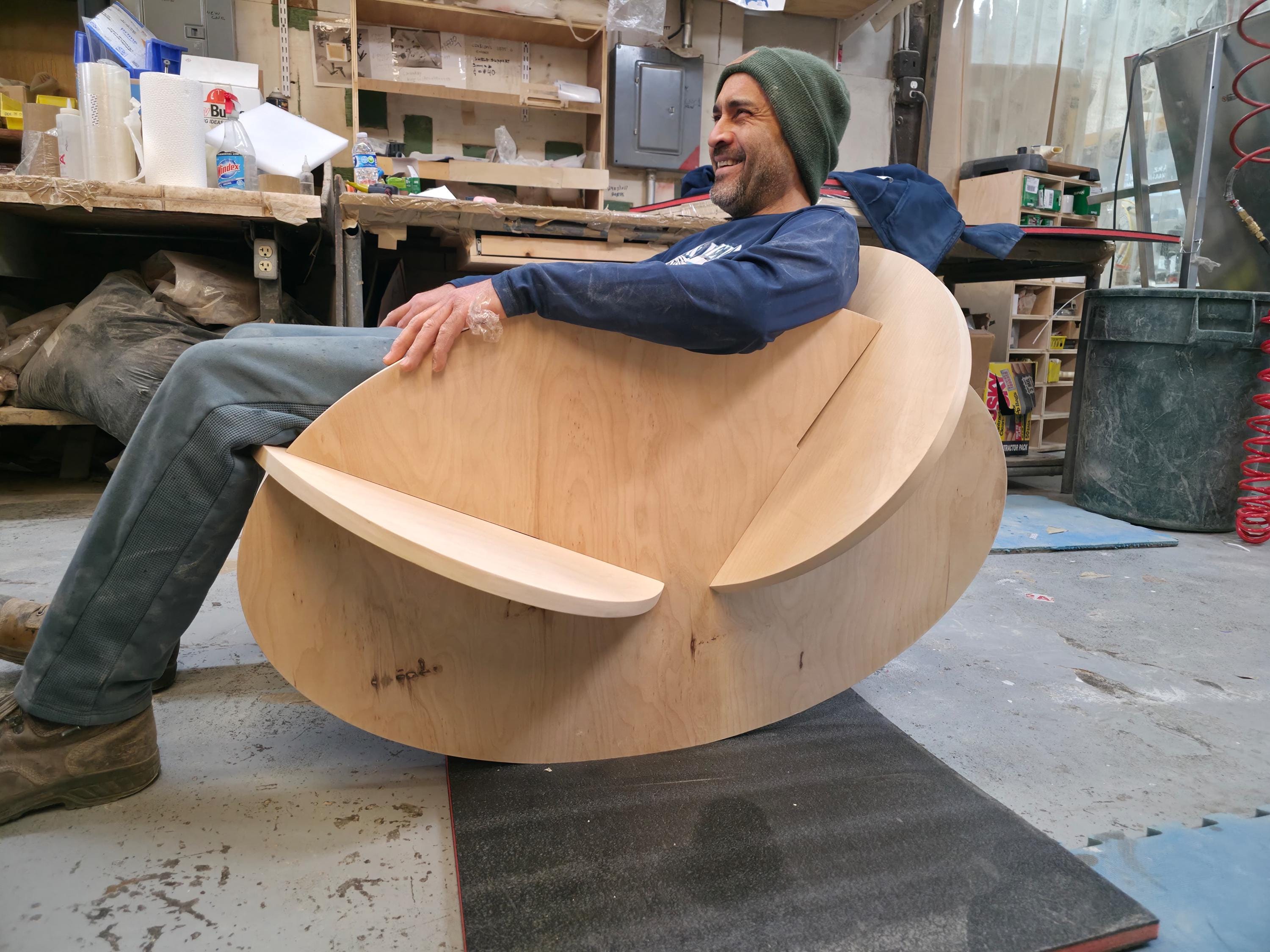 Rocking Chair Birch Plywood Unfinished Choose Size, and Material - Etsy