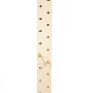Climbing Solid Wood Peg Board, Gym Pegboard, Crossfit Training, Includes (4) dowels. Board is about 9&quot; wide, Choose  length of board .