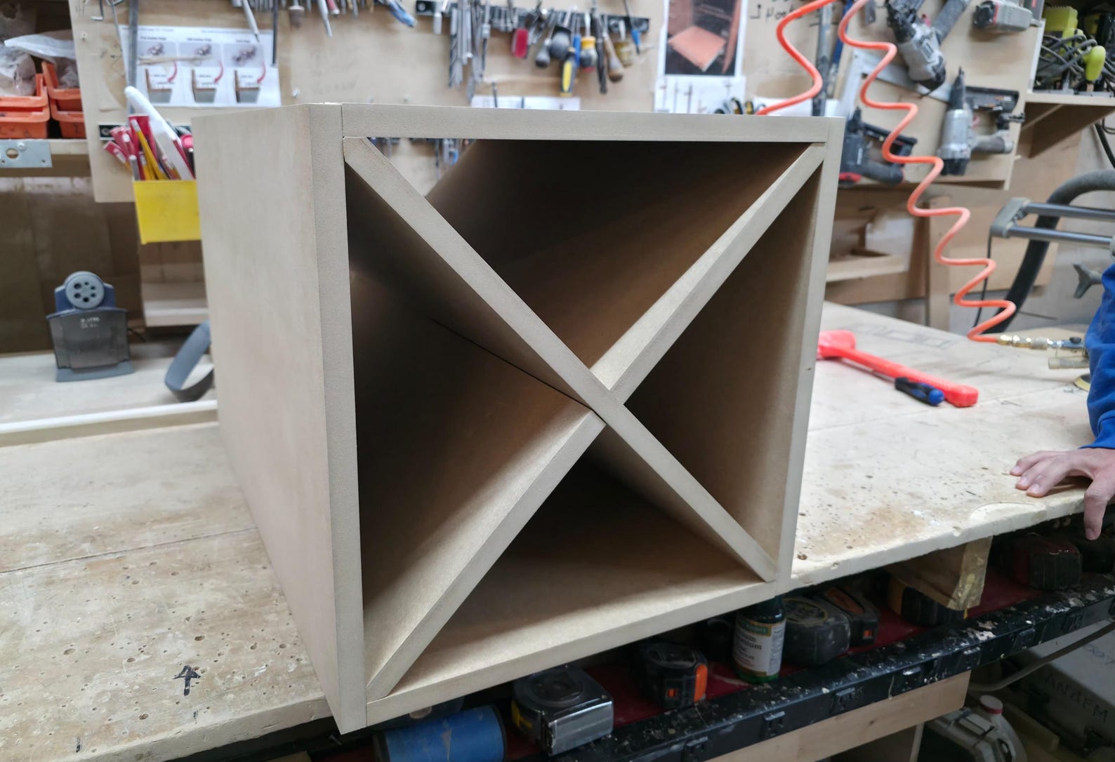 Modular Yarn Storage Rack, Unfinished Cedar Plywood Knitting Cube ...