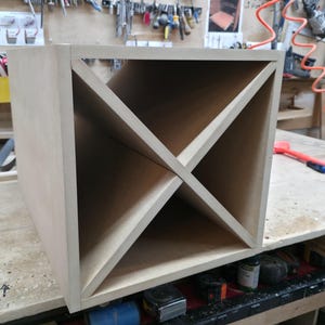 Modular Yarn Storage Rack, Unfinished Cedar Plywood Knitting Cube ...