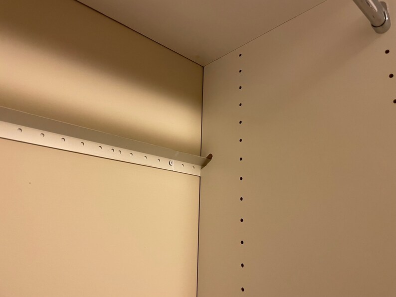 Vertical Panels 1 Side Drilled Melamine for Closet Shelves 2 Etsy