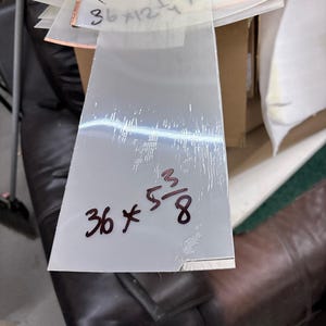 Smart pdlc Window Privacy Film Electric Glass Window White Matt Tint Film Only, no electronics 36”x5-3/8”