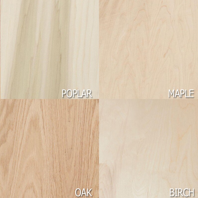 Poplar Maple Oak Birch Plywood shelves shelf Unfinished Etsy
