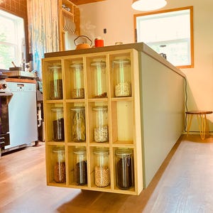 Open MDF Cubby Box Enclosure, Cubby Organizer-Shelf units cube storage, Any size Custom made, Unfinished Birch Plywood, 8&quot; Deep