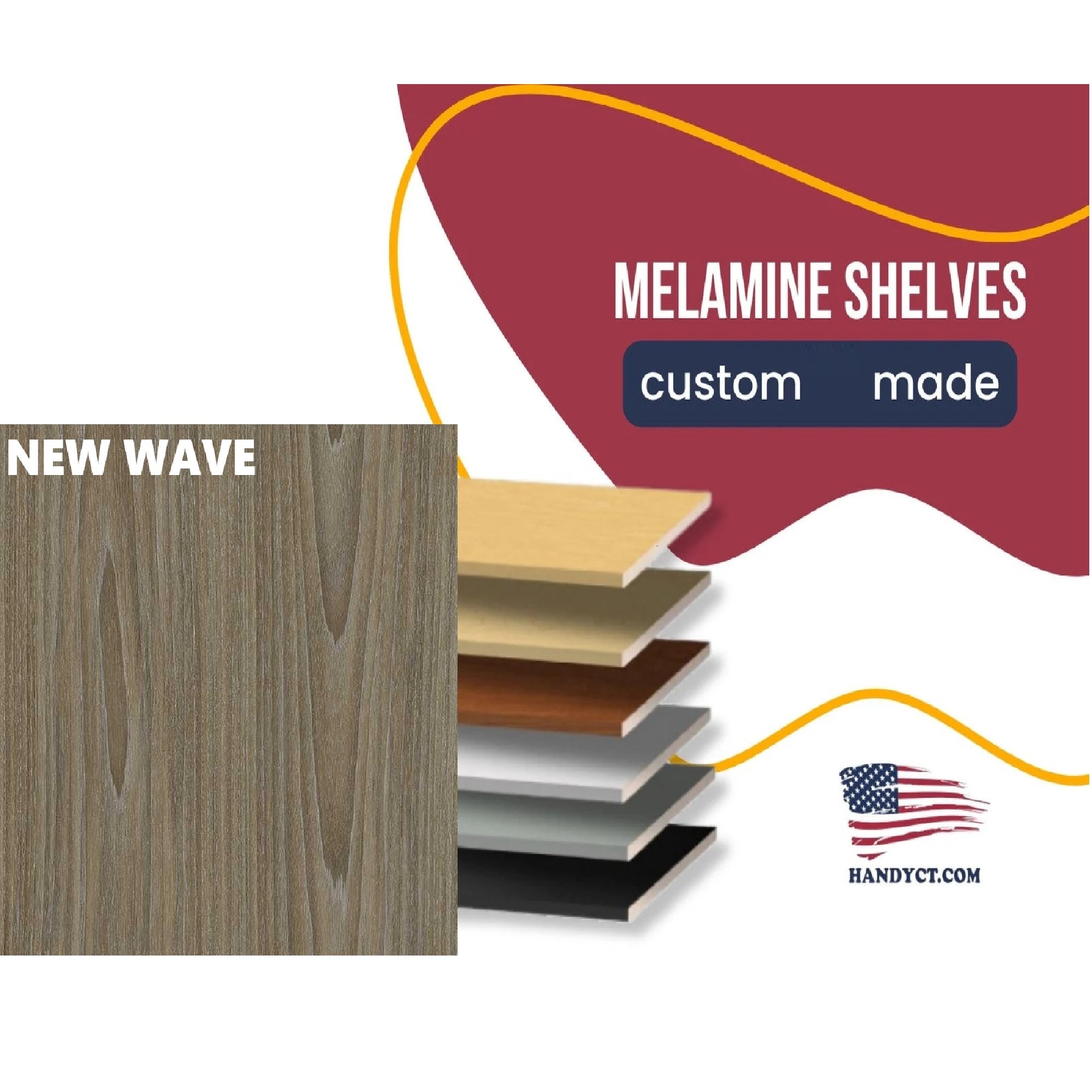 Basic Colors Melamine Cover-shelf for Closet/pantry Wire Shelves. Choose by  Your Actual Wire Shelf Size. Any Size. 2-5 Actual Front Lip. 