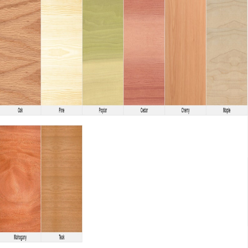 Natural Poplar Pine or Oak Solid Wood Shelves With Shelf Etsy