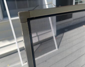 Aluminium Window Insect Pet Scratch Resistant Black Screen ”Cataway”, Custom Size, White or Brown Frame
