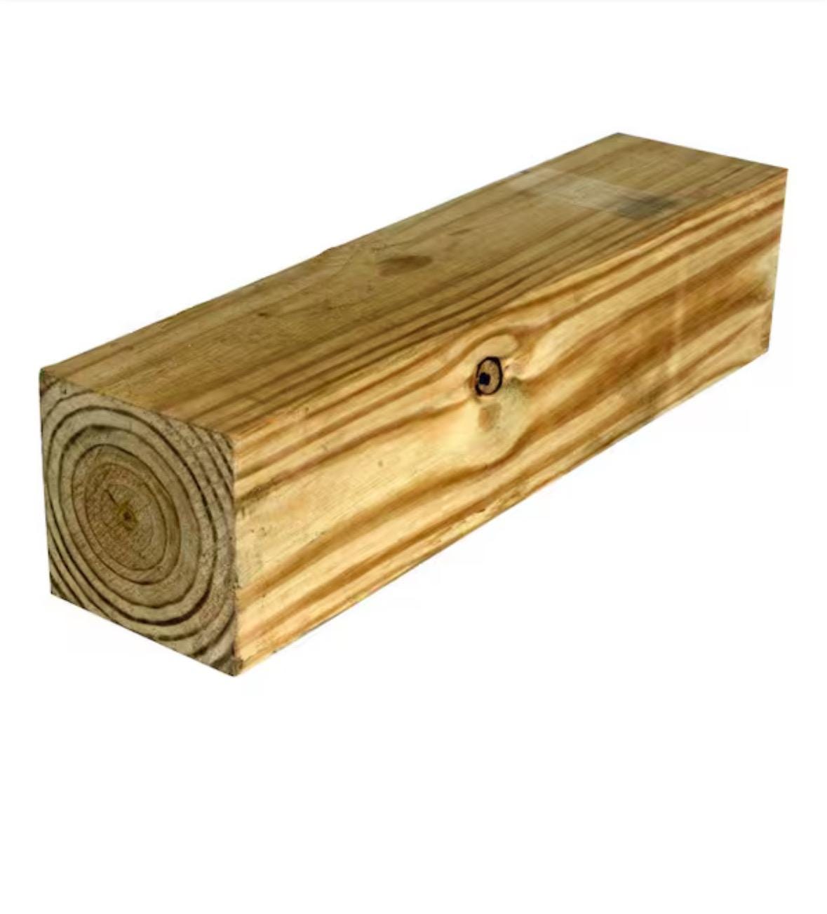 6”x6”x 6 Ft. Pressure Treated Rustic Mail Box Posts With Cap for ...
