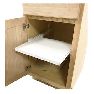 Modern Colors Pull Out Sliding Drawer With Open Front Melamine with SOFT CLOSE SLIDES side mount or Bottom mount , custom made any size