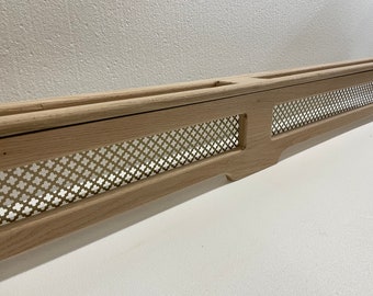 Solid Oak Metal Screen Baseboard Radiator Cover KIT - Etsy Israel