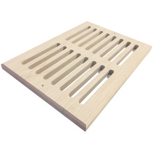Solid Wood 3/4" Wall or Ceiling Air Vents Register Cover, Choose Size, Unfinished Poplar. Pine, Mahogany Cherry Teak Walnut optional