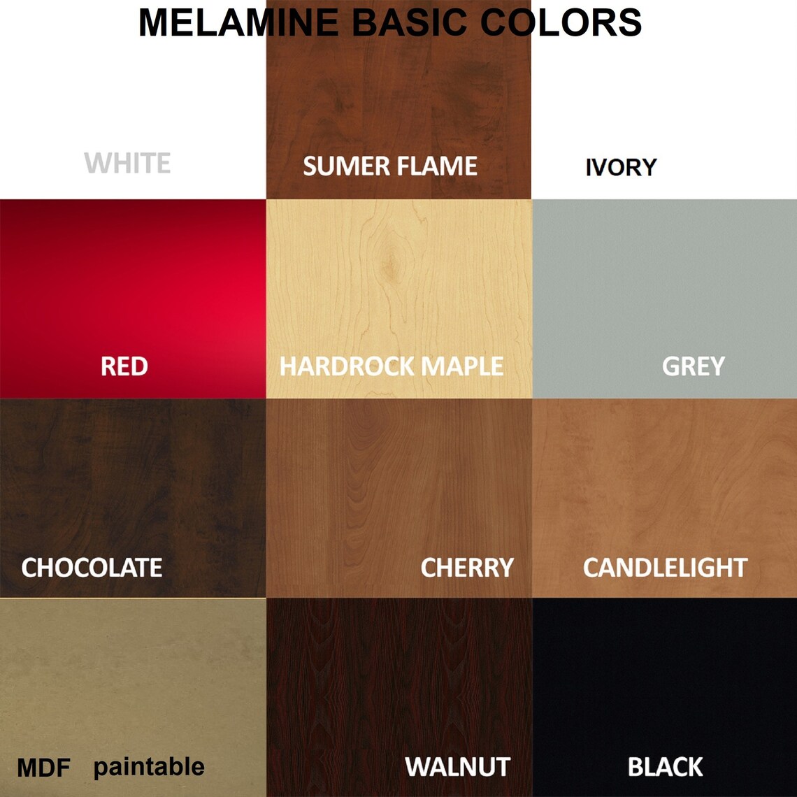 Melamine Door Replacement Doors Many Colors Choose Etsy