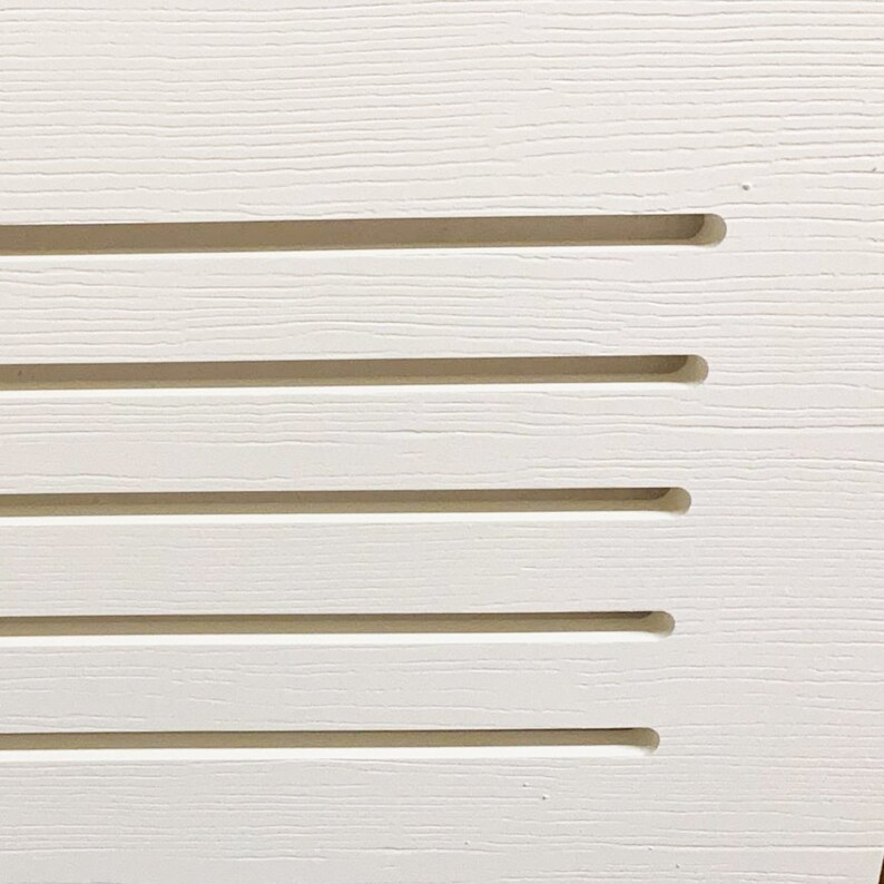 Pvc For Radiators Modern White PVC Radiator Cover - MD6 - Unfinished - 9