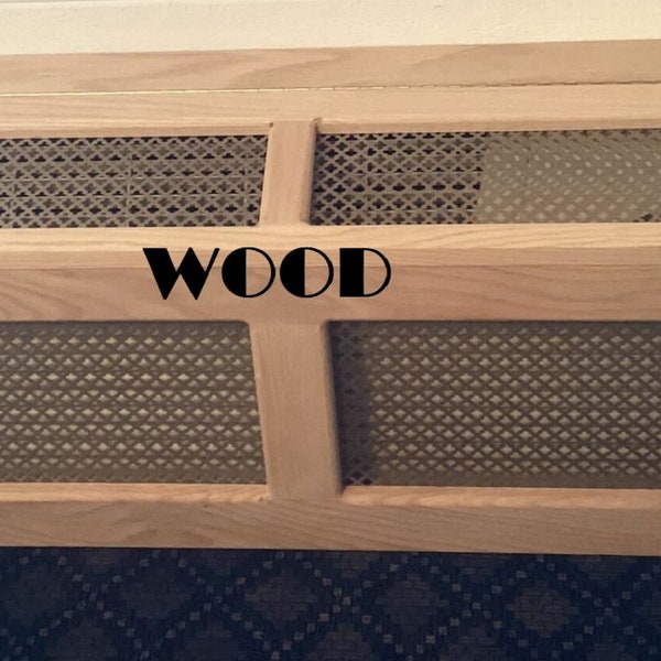 Wall AC, Mini Split , Ductless AC Cover Solid WOOD "WallBirdcage20", Open Top or Front, Choose Size, Custom sizes welcome.Pine.