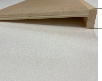 Unfinished Birch Cover-Shelf Liner To cover Wire shelves in your closet/pantry Choose your wire shelf Size, 3” Actual Front Lip,Choose Wood