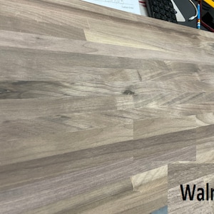 Real Wood Walnut or Cherry  Butcher Block  Countertop  Kitchen Counter Top  Table Top Custom Size  1-1/2 Inches Thick, Custom Sizes