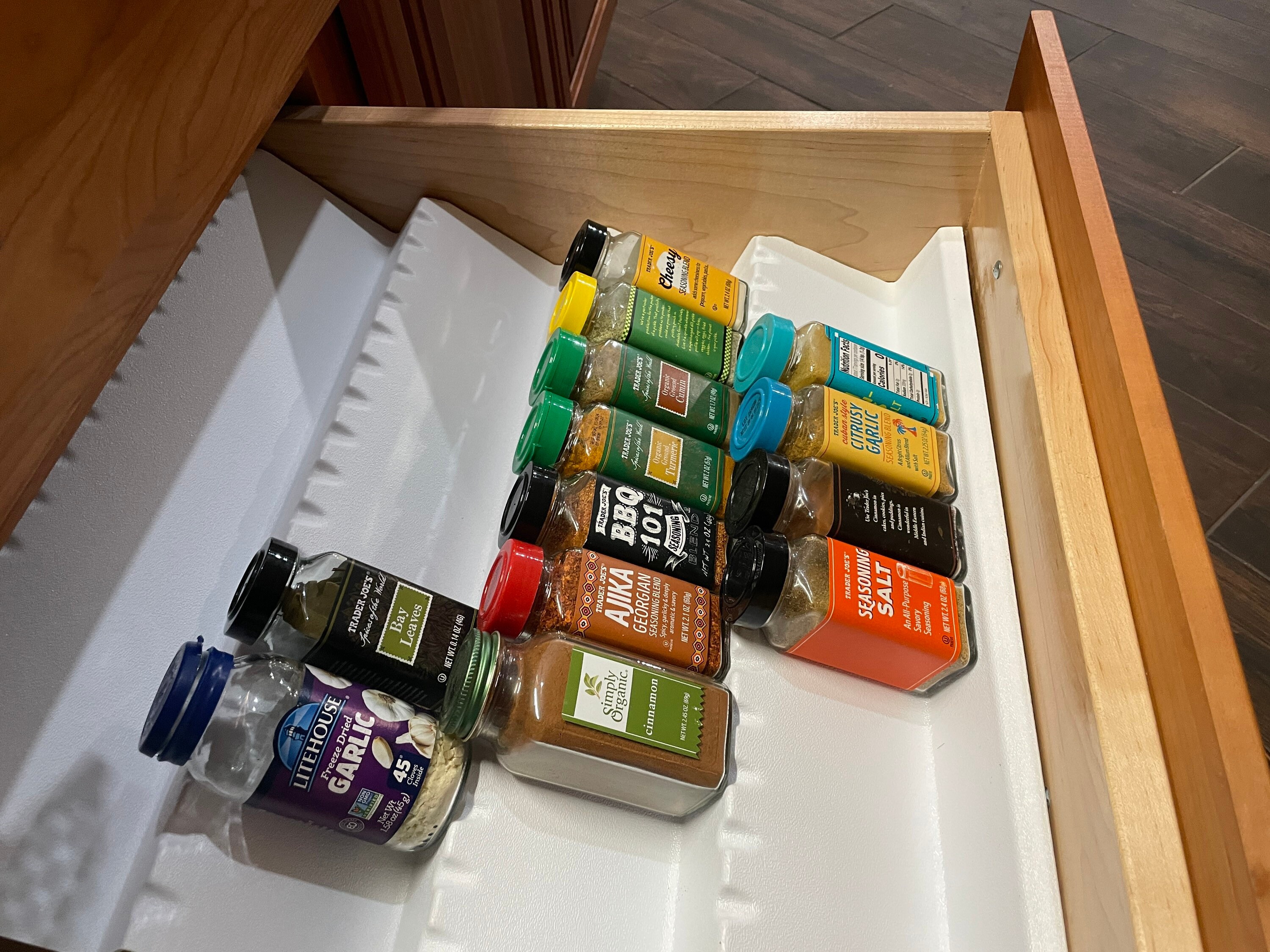 Spice Plastic Spice Insert White Almont or Silver. Any Size Cut to Your Dimentions. No Wooden Drawer Included Etsy