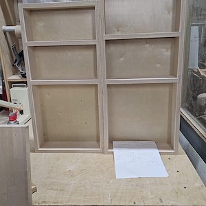Open Front Back Hidden Recessed Medicine Cabinet Enclosure unfinished Paintable MDF or Other Material Unassembled 8 Apart Shelves Etsy